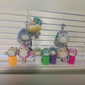 Squishmallows Clips and Minis Lot New